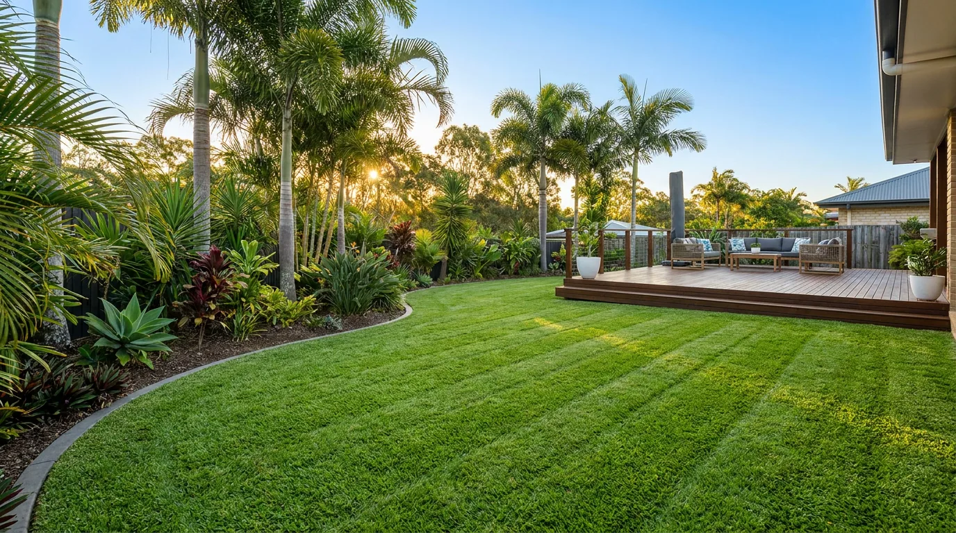 Beautiful Brisbane yard after Brisbane Lawn Mowing service
